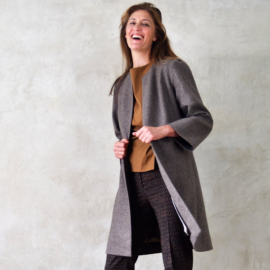 the john coat in merino flannel image 0