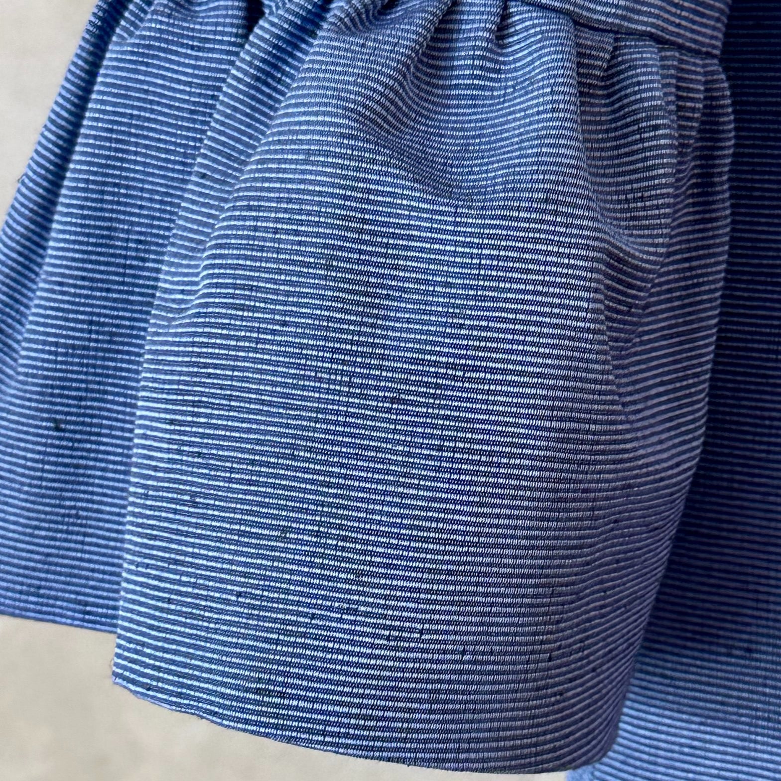 delany coat in blue ottoman stripe image 7