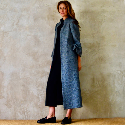 the brett in blue tiger eye tweed image 0