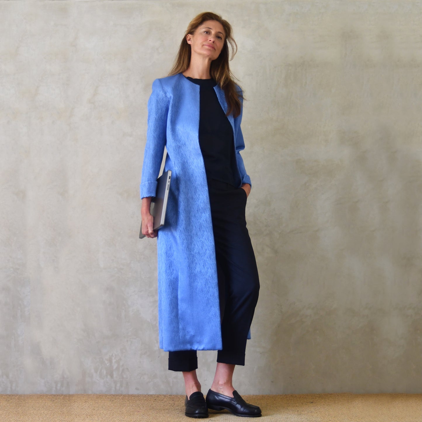 The Biffin in Silk & Wool Mix Brocade