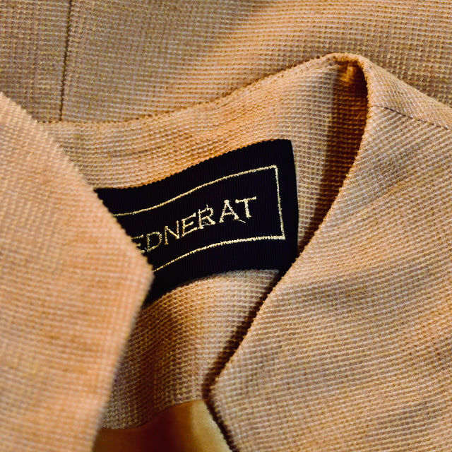 The Ganz Coat in Gold Weave Brocade