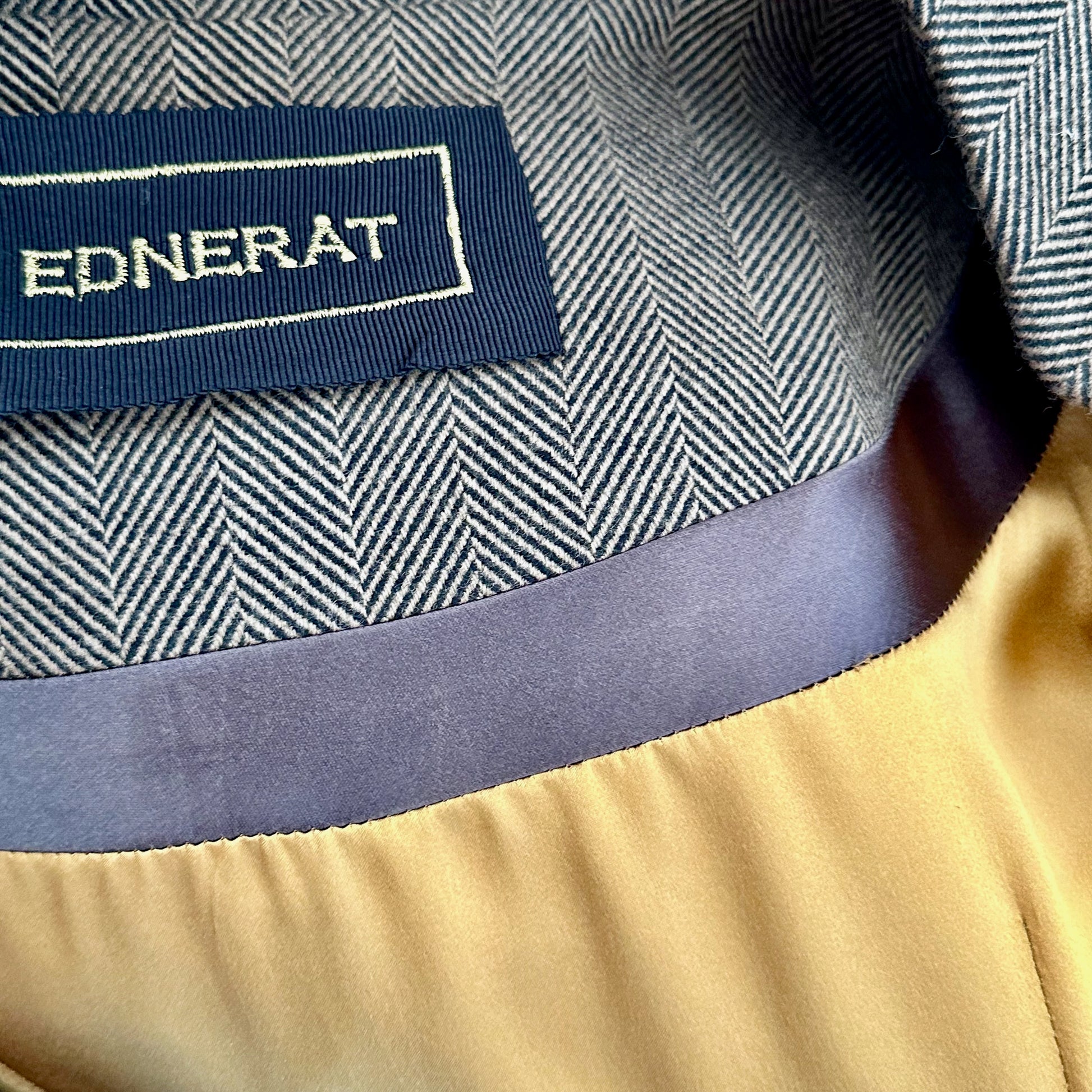 the delany coat in cashmere-lambswool herringbone flannel image 9