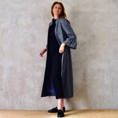 the brett in blue tiger eye tweed image 1