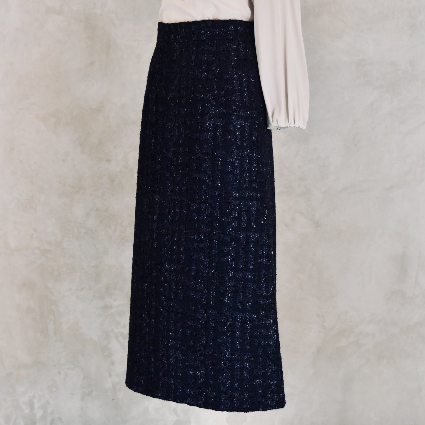 the waisted a-line skirt by elyan for ednerat in boucle image 5