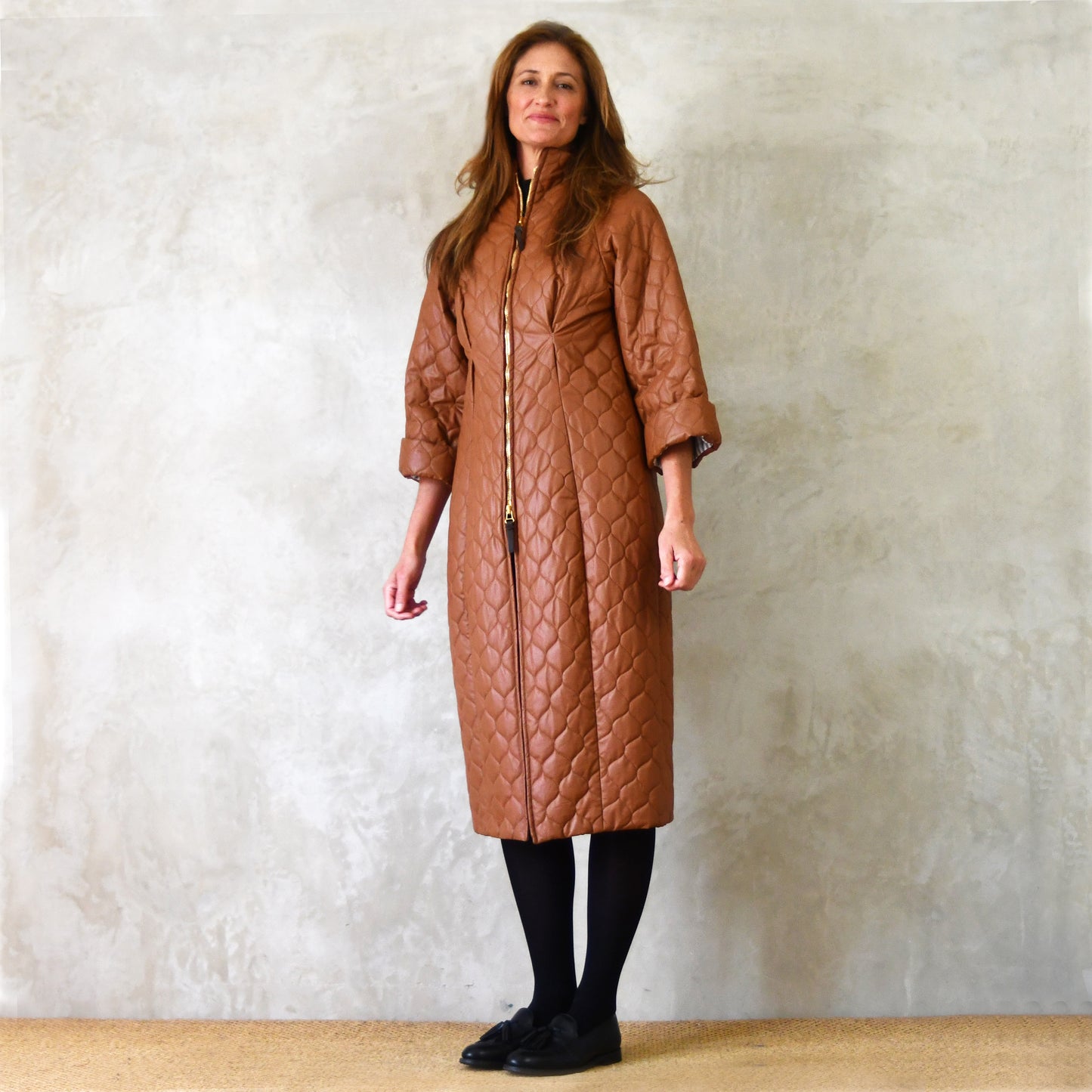 the quilted frink in tobacco image 0