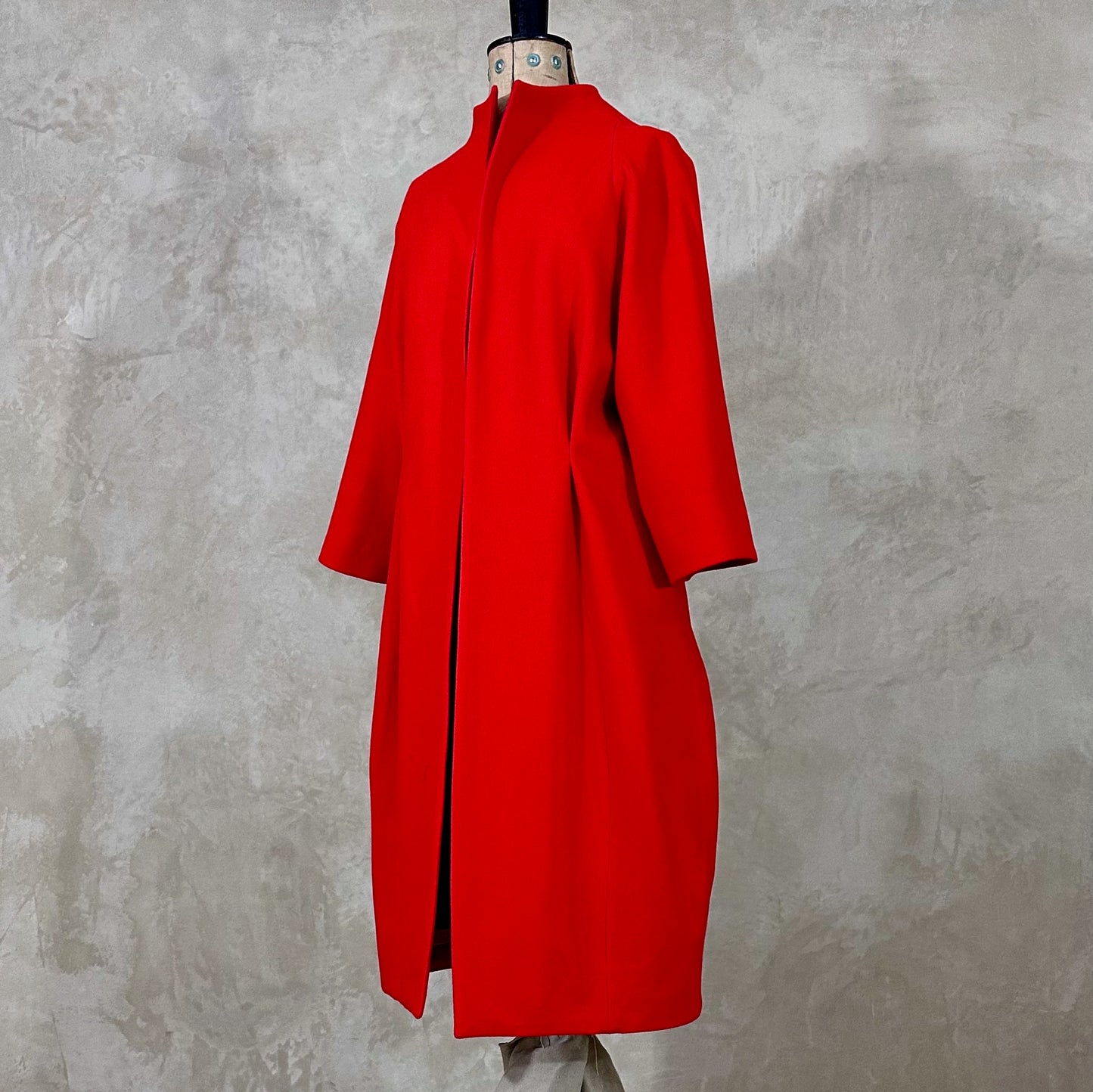 the frink in bright scarlet merino flannel image 3