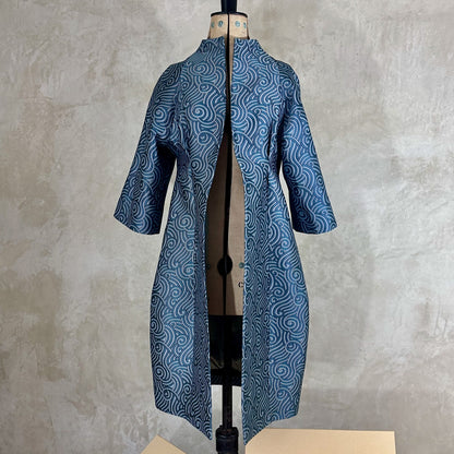 the frink coat in a silk-mix brocade image 7