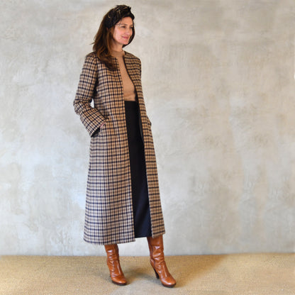 the waisted a-line skirt by elyan for ednerat in wool image 0