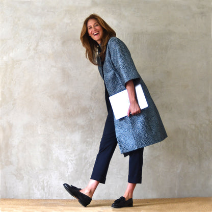 the frink coat in a silk-mix brocade image 5