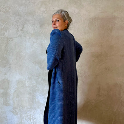 the burlison in iridescent blue boucle image 3