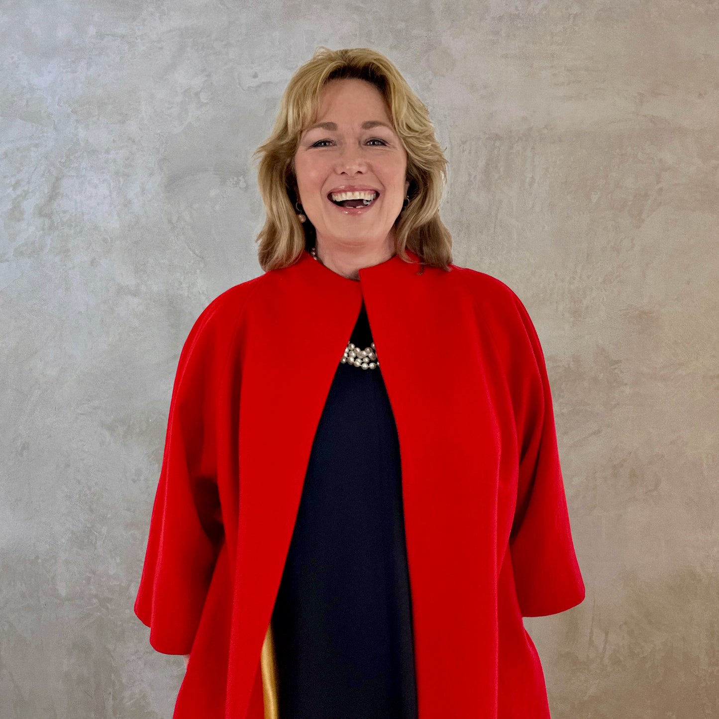 the frink in bright scarlet merino flannel image 1