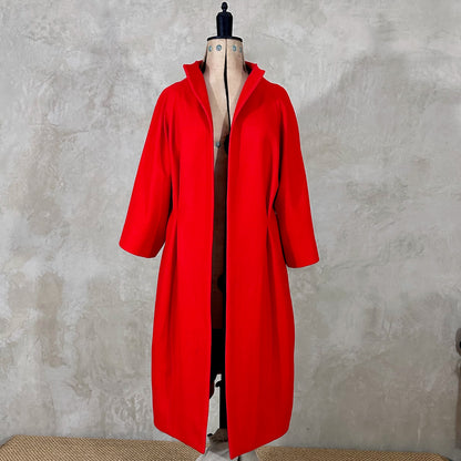 the frink in bright scarlet merino flannel image 8