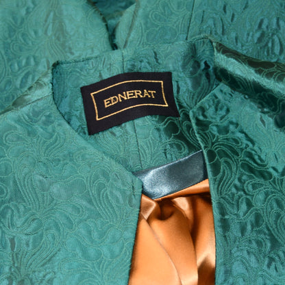 The Ganz Coat in Emerald Flower Brocade