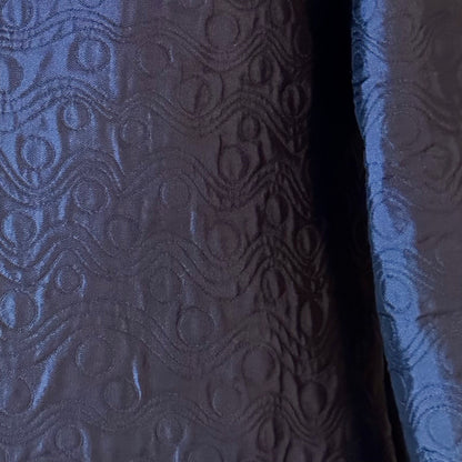 8 – The Garnett Coat in Dark Navy Bubble Brocade