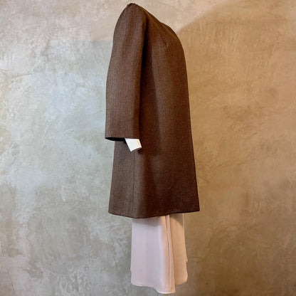 the john coat in lambswool-cashmere mix herringbone image 7