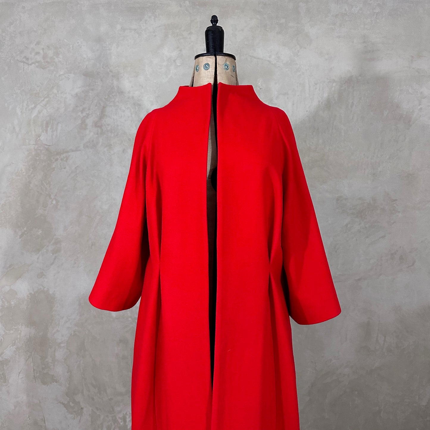 the frink in bright scarlet merino flannel image 9