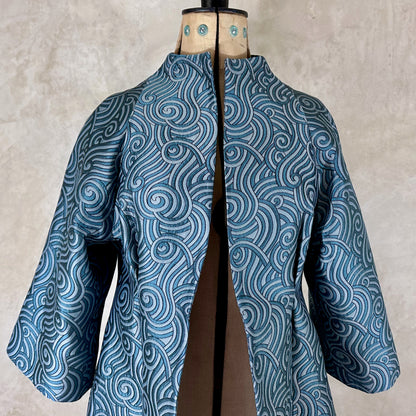 the frink coat in a silk-mix brocade image 8
