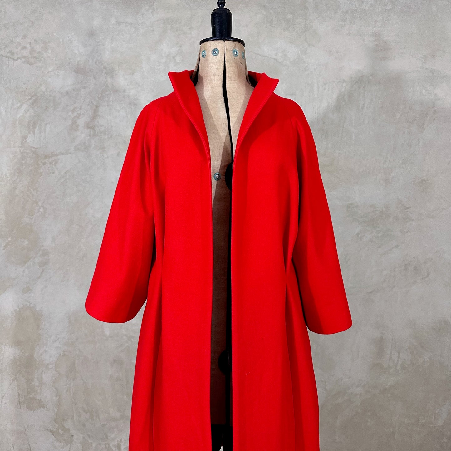 the frink in bright scarlet merino flannel image 6