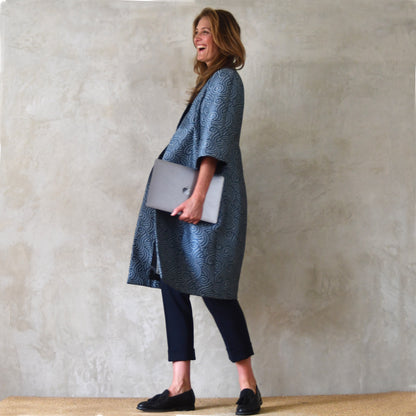 the frink coat in a silk-mix brocade image 10