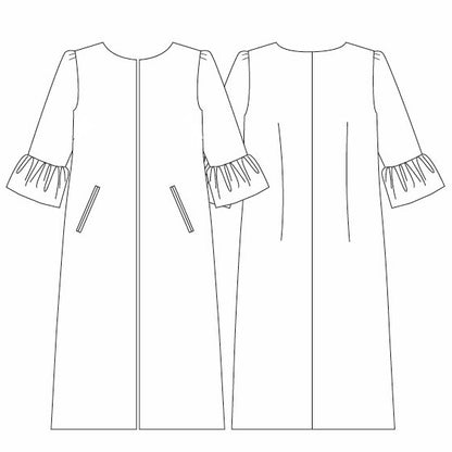 the delany coat in green-orange tiger eye tweed image 11