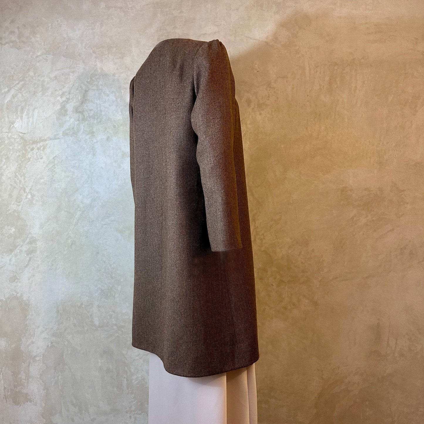 the john coat in lambswool-cashmere mix herringbone image 10