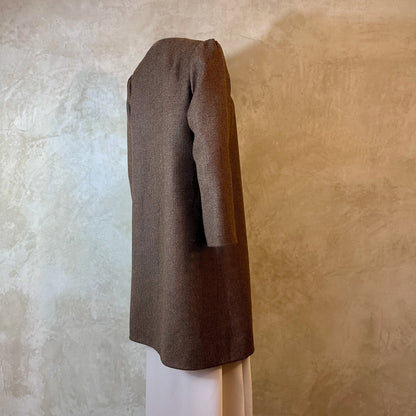 the john coat in lambswool-cashmere mix herringbone image 10