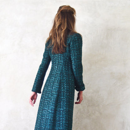 biffin in emerald metallic boucle image 14