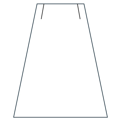 the simple a-line skirt in saffron silk matka image 4